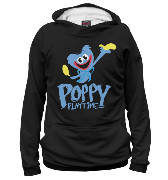 Мужское худи с изображением Poppy Playtime Хагги Вагги цвета Белый