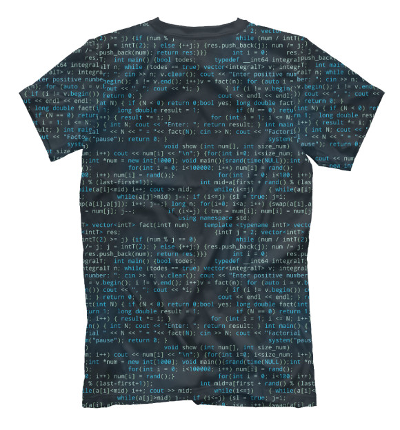 Мужская футболка с изображением Program Code цвета Белый