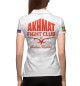 Женское поло Fight Club Akhmat White