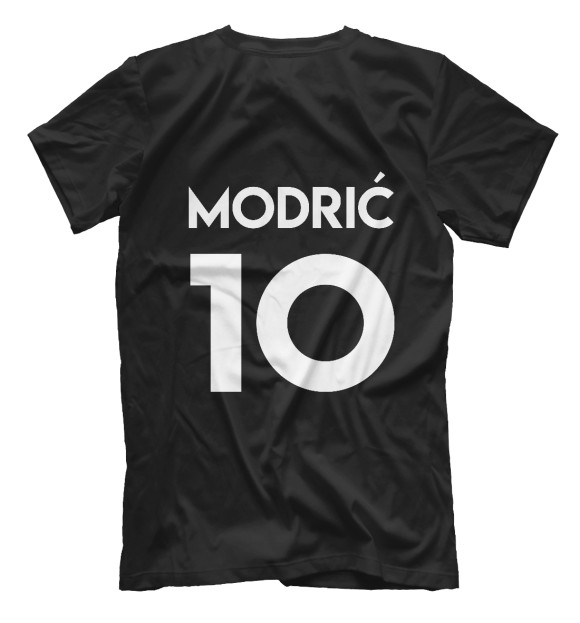 Мужская футболка с изображением Сборная Хорватии-Модрич 10 цвета Белый