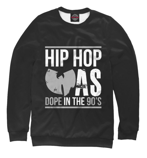 Мужской свитшот с изображением Dope Hip Hop цвета Белый