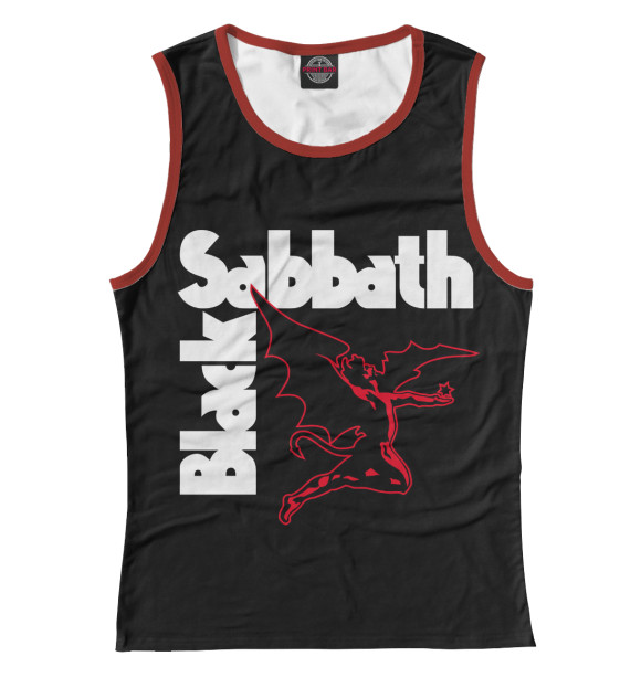 Майка для девочки с изображением Black Sabbath цвета Белый