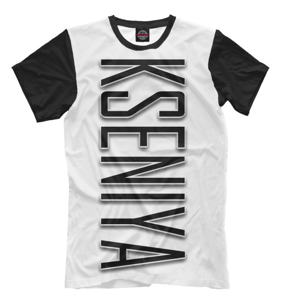 Мужская футболка с изображением Kseniya-black цвета Молочно-белый