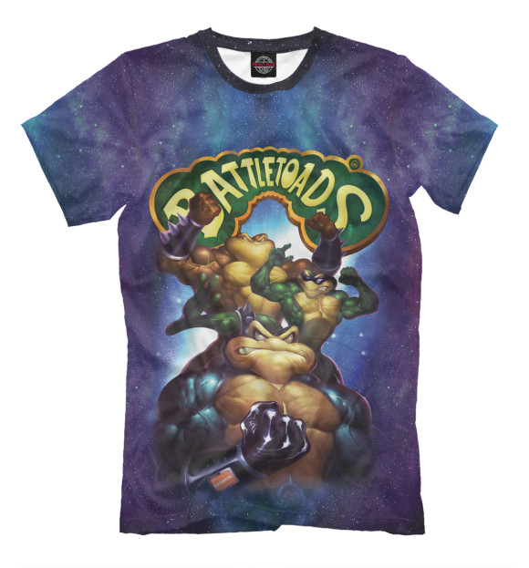 Футболка для мальчиков с изображением Battletoads (NES) цвета Серый
