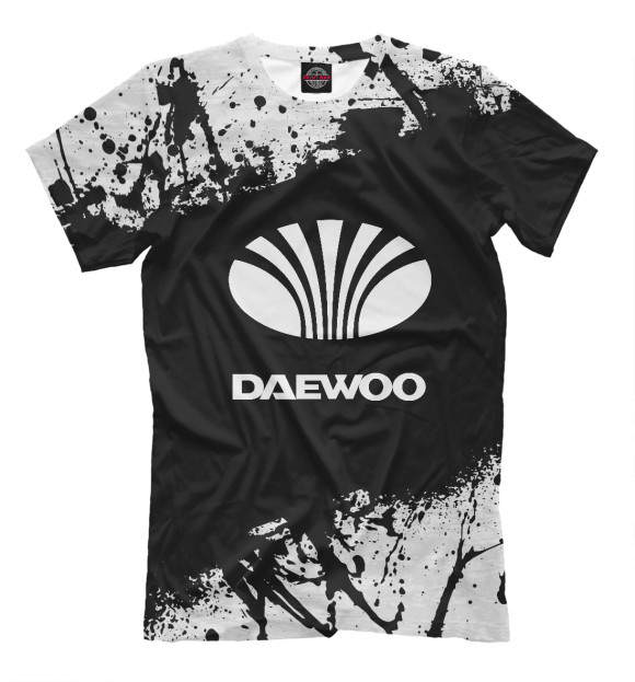 Футболка для мальчиков с изображением DAEWOO SPORT цвета Черный