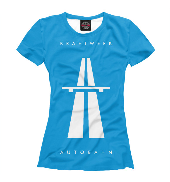 Женская футболка с изображением Kraftwerk Autobahn цвета Белый