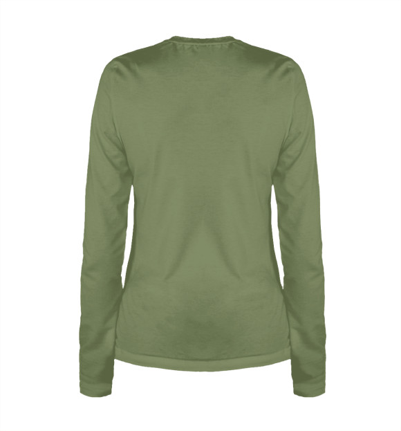 Женский лонгслив с притом Лиса цвета Белый Женский лонгслив с изображением Лиса цвета Белый