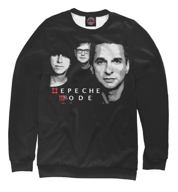Свитшот для девочек с изображением Depeche Mode цвета Белый