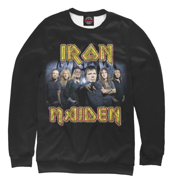 Свитшот для мальчиков с изображением Iron Maiden цвета Белый