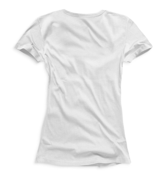 Женская футболка с изображением Нет! цвета Белый
