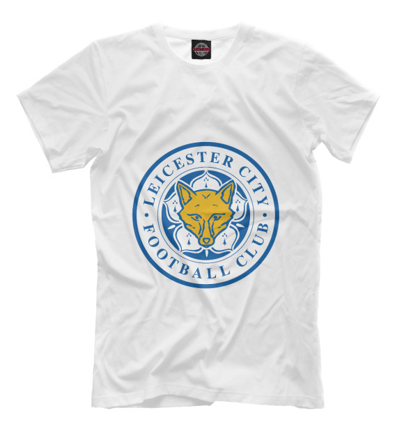Мужская футболка с изображением Лестер Сити цвета Молочно-белый
