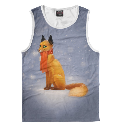 

Майки Print Bar, Белый, Снежная Лиса