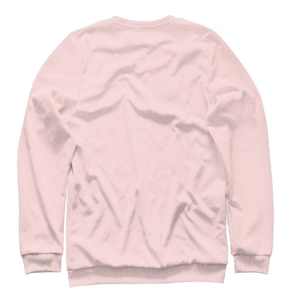 Мужской свитшот с изображением Minecraft Свинка цвета Белый