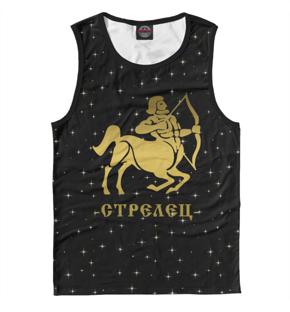 Майка для мальчика с изображением Стрелец цвета Белый