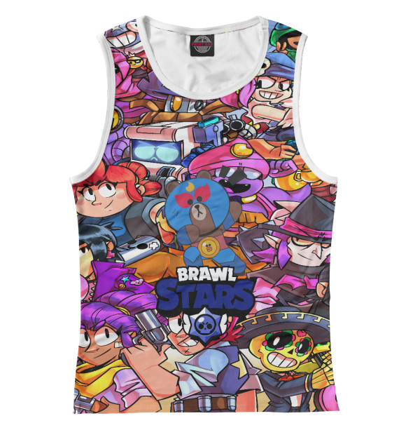 Майка для девочки с изображением Brawl Stars | El Brown цвета Белый