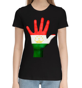 Женская хлопковая футболка Таджикистан