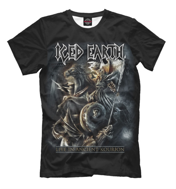Футболка для мальчиков с изображением Iced Earth цвета Белый
