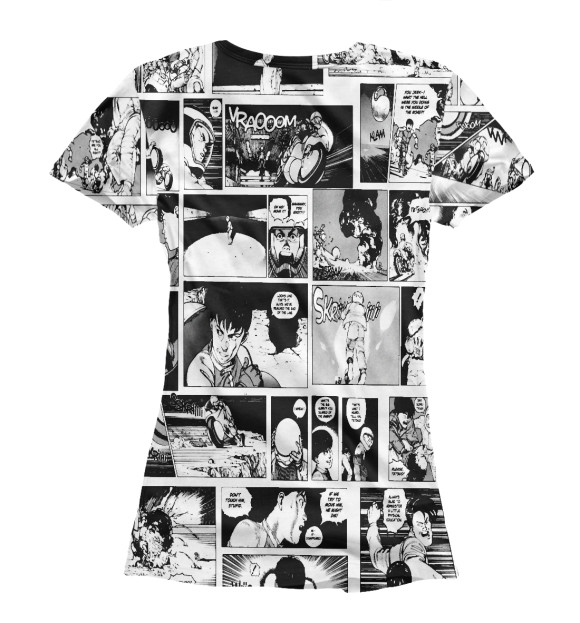 Женская футболка с изображением Аниме | Аниме цвета Белый