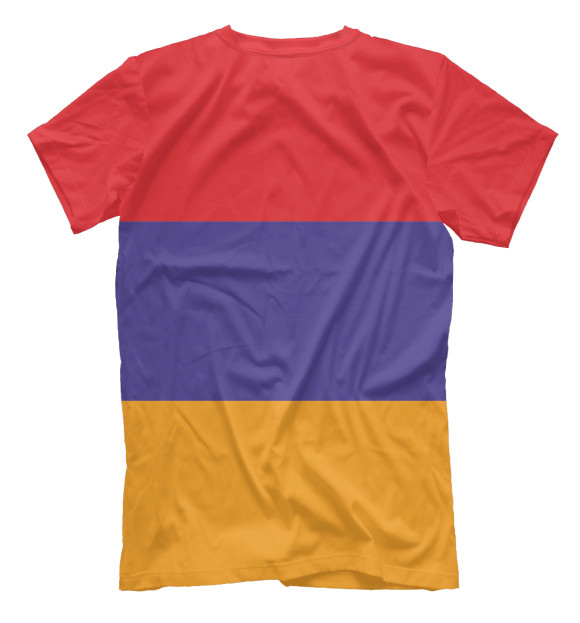 Мужская футболка с изображением Armenia цвета Белый