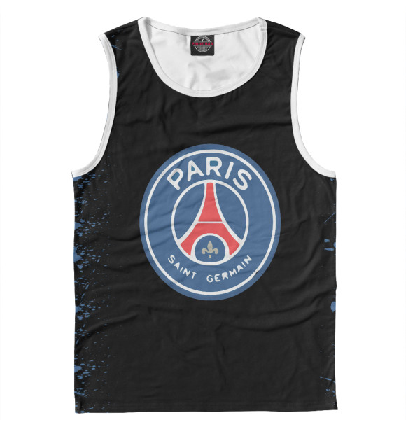 Майка для мальчика с изображением PSG цвета Белый