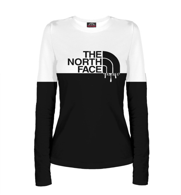 Женский лонгслив с изображением The North Face цвета Белый