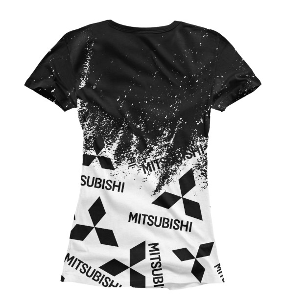 Футболка для девочек с изображением Mitsubishi цвета Белый