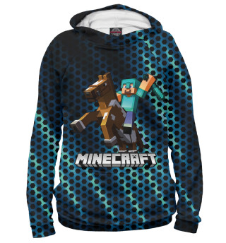 Худи для девочки МАЙНКРАФТ НА КОНЕ MINECRAFT