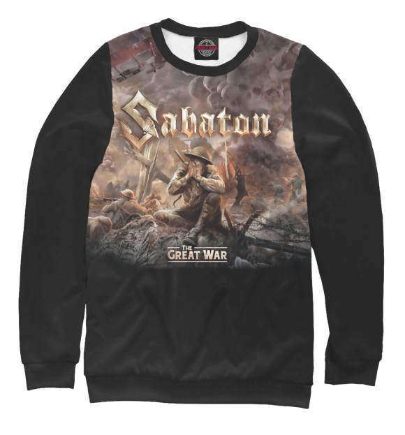 Свитшот для девочек с изображением Sabaton цвета Белый