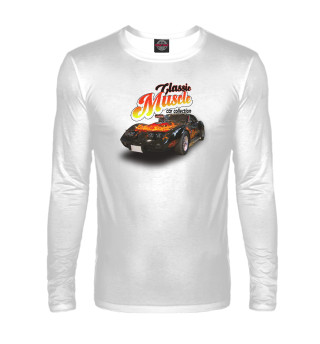 Muscle car Chevrolet Corvette на белом