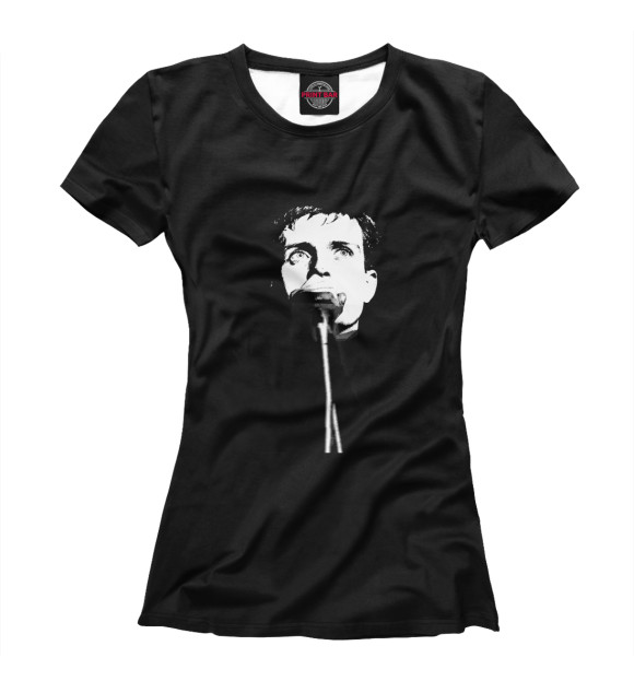 Женская футболка с изображением Ian Curtis цвета Белый