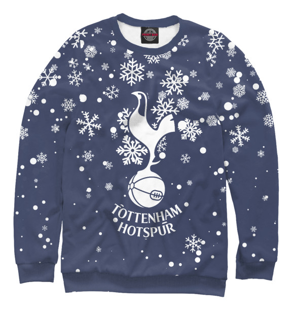Женский свитшот с изображением Tottenham Hotspur - Snow цвета Белый