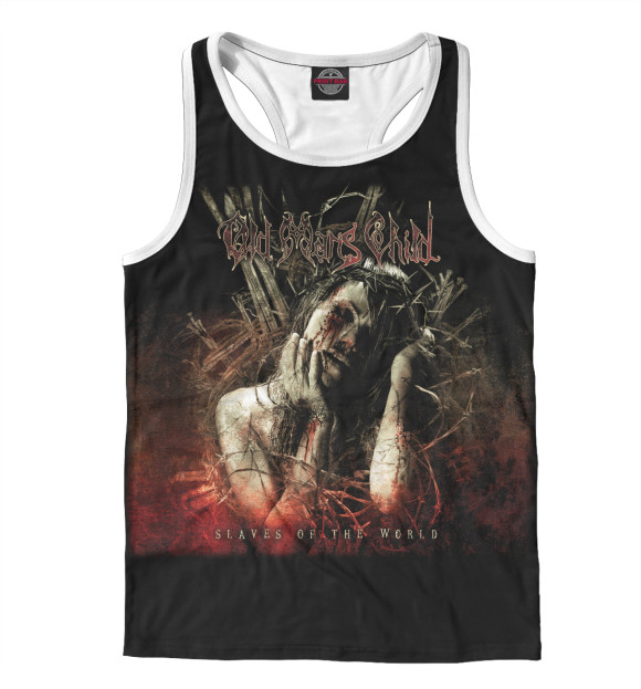 Мужская майка-борцовка с изображением Oldman'schild цвета Белый