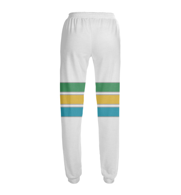 Женские спортивные штаны с изображением Я люблю Каракалпакстан цвета Белый