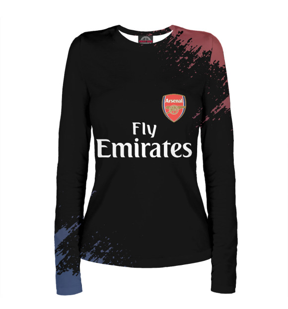 Женский лонгслив с изображением Arsenal цвета Белый