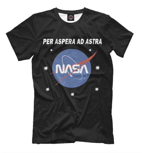 Футболка для мальчиков с изображением NASA цвета Белый