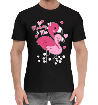 Хлопковая футболка для мальчиков Фламинго