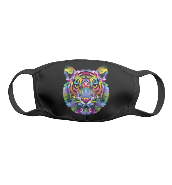 Маска тканевая с изображением Color tiger цвета Белый
