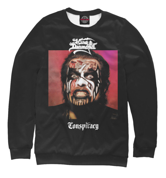 Свитшот для девочек с изображением Kingdiamond цвета Белый