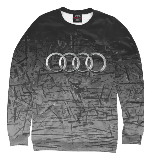 Свитшот для мальчиков с изображением Audi цвета Белый