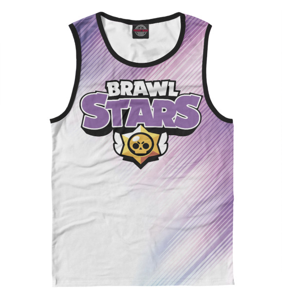 Майка для мальчика с изображением Brawl Stars цвета Белый