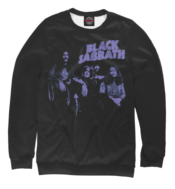 Свитшот для девочек с изображением Black Sabbath цвета Белый