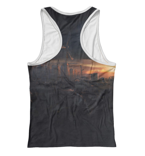 Женская майка-борцовка с изображением STALKER 2 цвета Белый