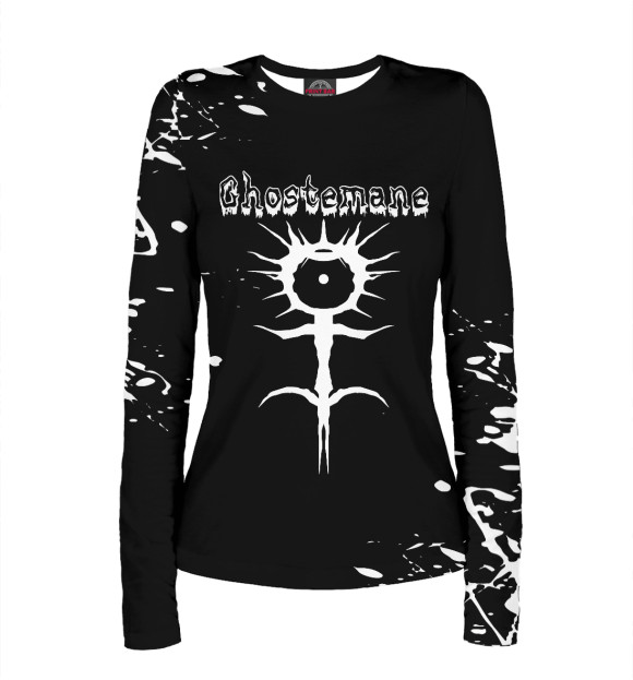 Женский лонгслив с изображением Ghostemane цвета Белый