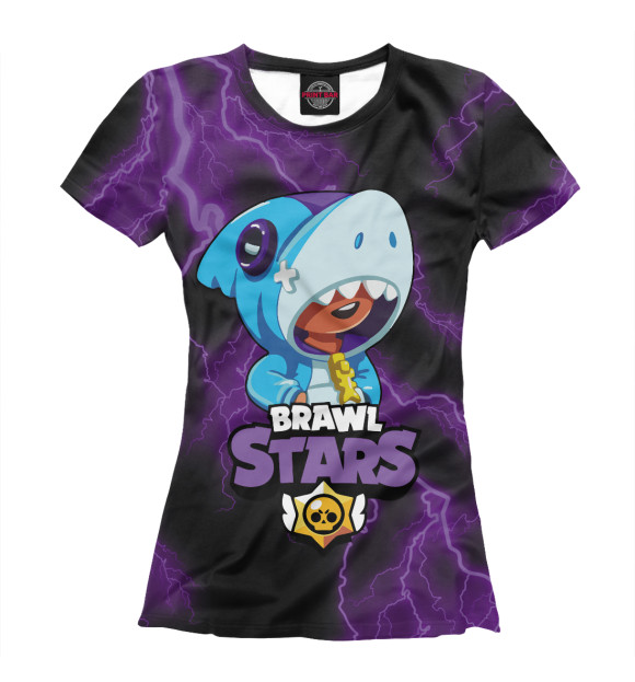 Женская футболка с изображением Brawl Stars цвета Белый