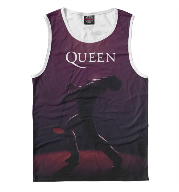 Мужская майка с изображением Queen цвета Белый