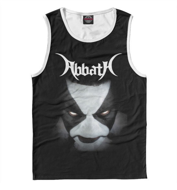 Мужская майка с изображением Abbath цвета Белый