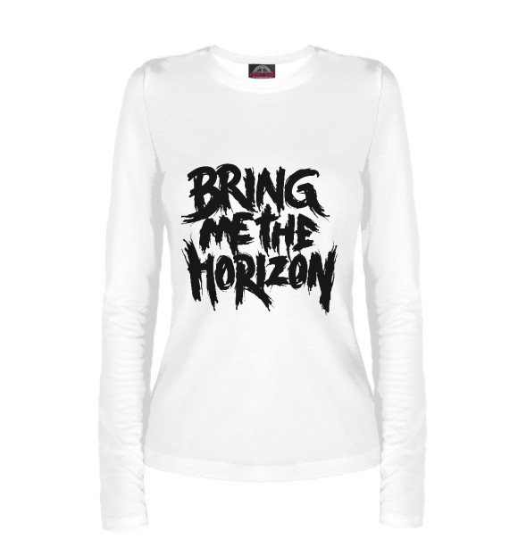 Женский лонгслив с изображением Bring Me the Horizon цвета Белый