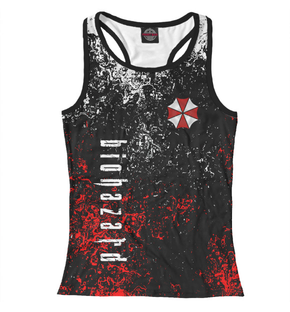 Женская майка-борцовка с изображением Biohazard | Resident Evil цвета Белый