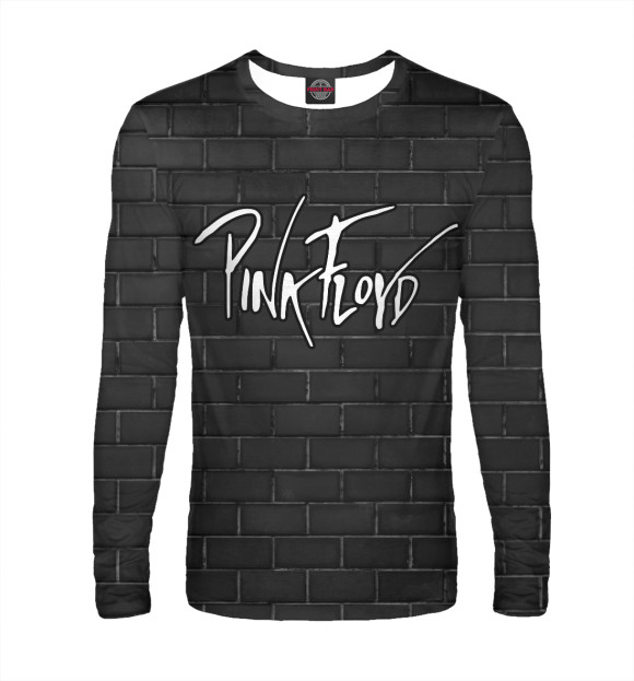 Мужской лонгслив с изображением Pink Floyd: Пинк Флойд стена цвета Белый