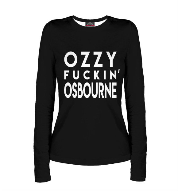 Женский лонгслив с изображением Ozzy Osbourne цвета Белый